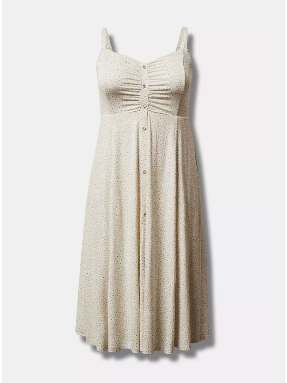 Torrid Midi Super Soft Button-Front Dress